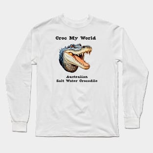 Australian Salt Water Crocodile Long Sleeve T-Shirt